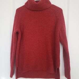 Madewell Wool Blend TurtleNeck Chunky Knit Sweater XS